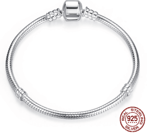 Luxury 100% 925 Sterling Silver Charm Chain Fit Original Bracelet Bangle for Women Authentic Jewelry Pulseira Gift XCHS902 - MY WORLD