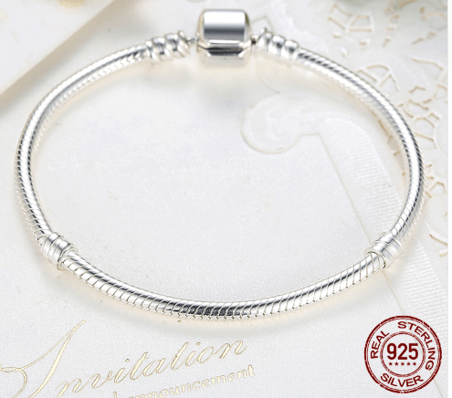 Luxury 100% 925 Sterling Silver Charm Chain Fit Original Bracelet Bangle for Women Authentic Jewelry Pulseira Gift XCHS902 - MY WORLD