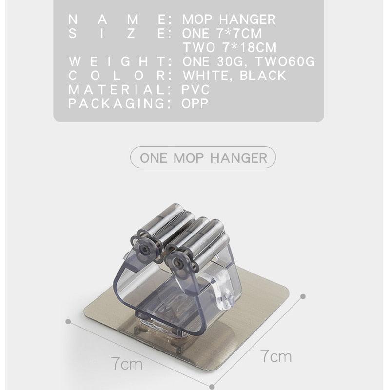 Ganchos adesivos multifuncionais para vassouras e rodos - MY WORLD