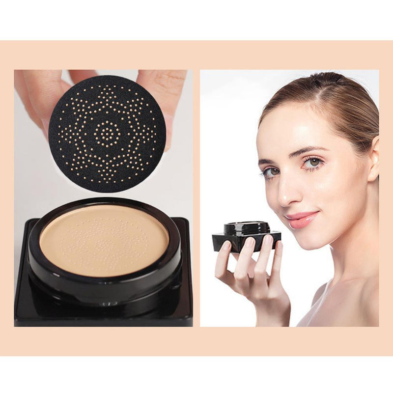 BB Air Cushion Makeup Foundation Mushroom Head CC Cream Whitening Makeup Cosmetic Waterproof Brighten Face Base Tone Air Cushion - MY WORLD