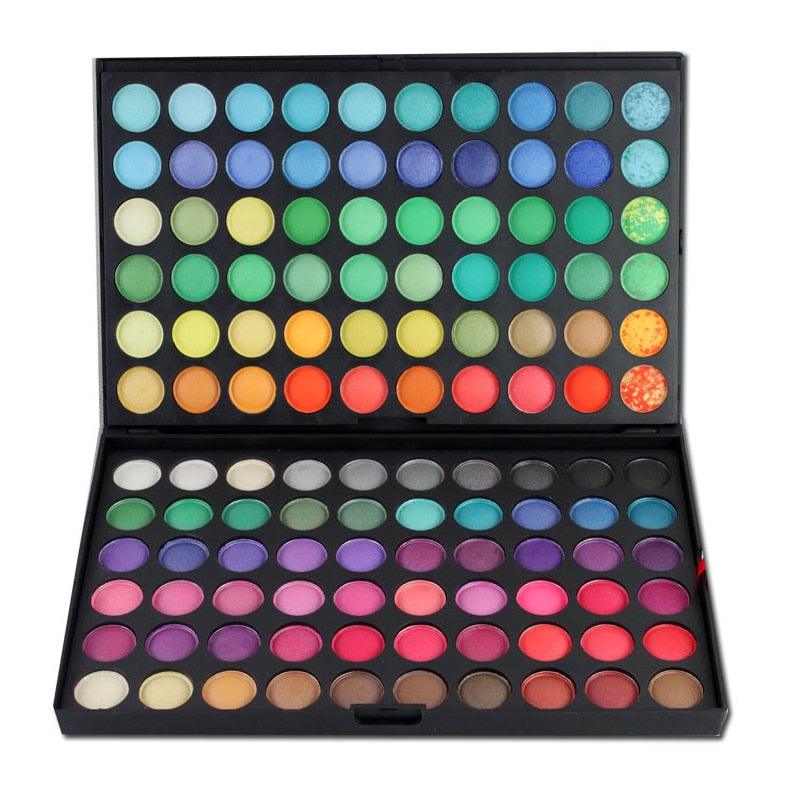 BEAUTY GLAZED 120 Color Eye Makeup Waterproof  Eye Shadow Make Up Palette Glitter Matte Pigmented Powder Pressed Eyeshadow - MY WORLD