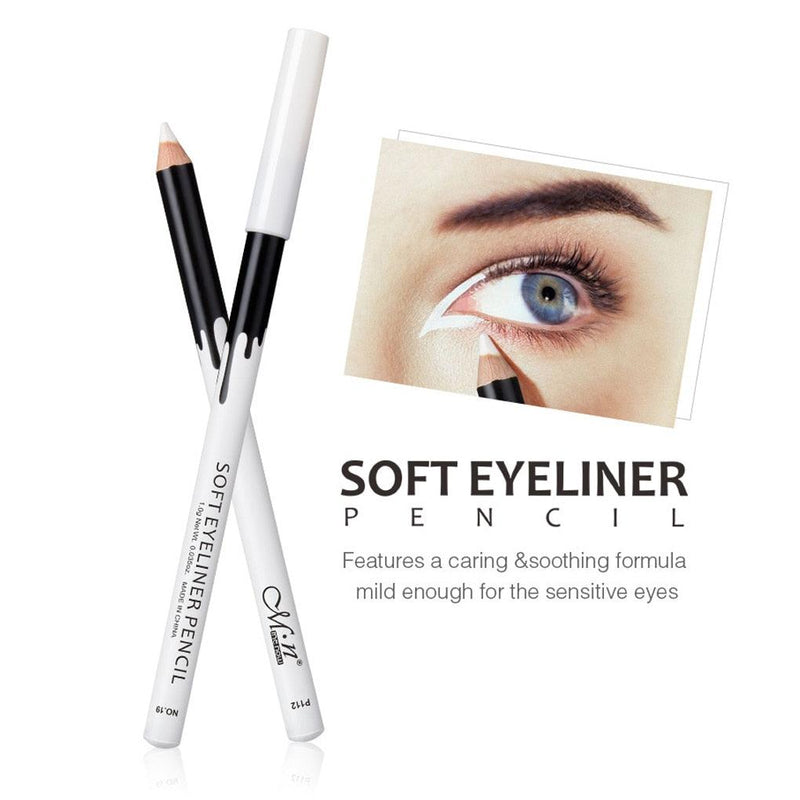 Lápis Soft Eyeliner Delineador Branco Sombra Iluminador e Contorno de Lábios - MY WORLD