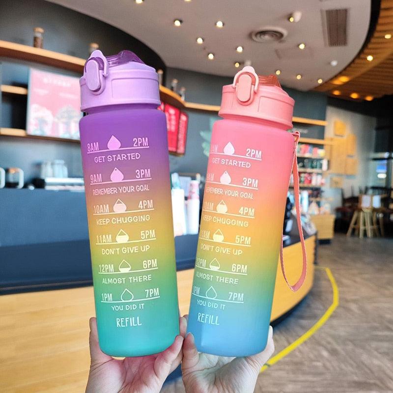 3pcs/Set Sports Large Capacity Water Bottle School Girl Children Kawaii Cute Drinking Cup for Male Female Jug Hiking Camping Cup - MY WORLD