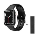 Smart Watch Series 8 Carregamento sem fio Bluetooth Faz amadas Smartwatch. Para Homens Mulheres Esporte Fitness Pulseira para Apple Watch IWO - MY WORLD