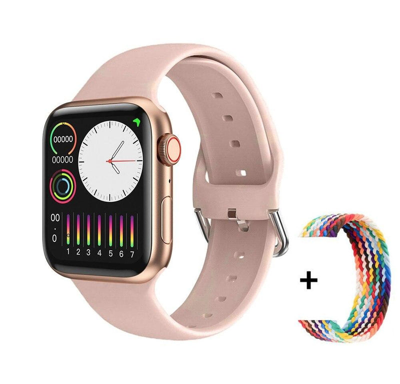 Smart Watch Series 8 Carregamento sem fio Bluetooth Faz amadas Smartwatch. Para Homens Mulheres Esporte Fitness Pulseira para Apple Watch IWO - MY WORLD