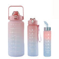 3pcs/Set Sports Large Capacity Water Bottle School Girl Children Kawaii Cute Drinking Cup for Male Female Jug Hiking Camping Cup - MY WORLD