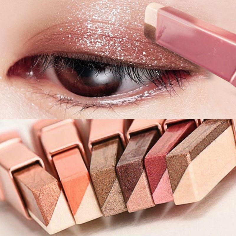 Double Color Glitter Eye shadow Stick Pencil Eyeshadow Makeup Waterproof Bicolor Shimmer Cosmetics Beauty Makeup Tool - MY WORLD