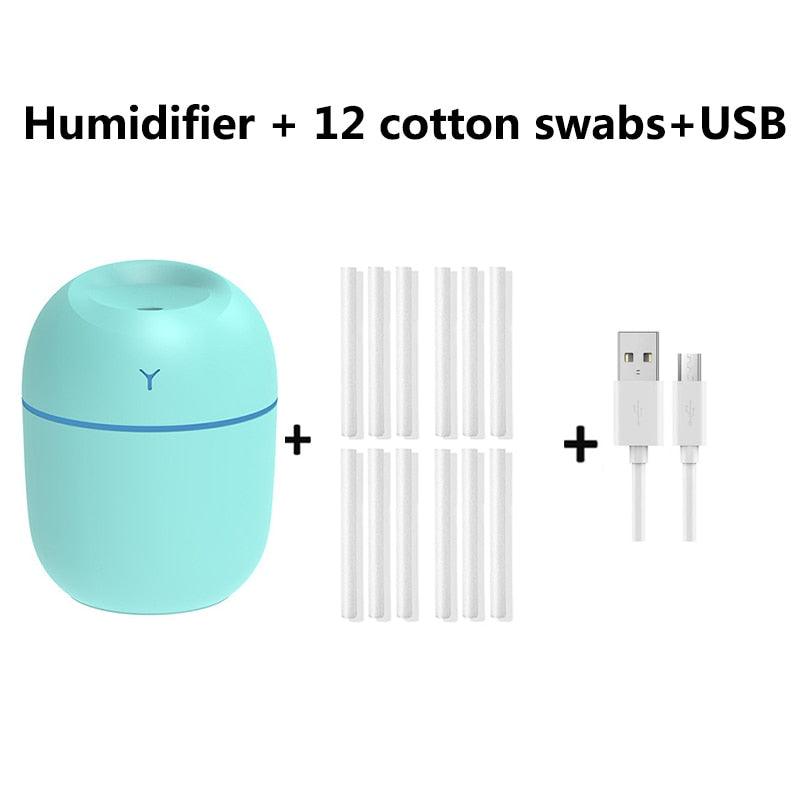 MINI UMIDIFICADOR DE AR PORTÁTIL  usb aroma difusor de óleo essencial com lâmpada led  220ml - MY WORLD