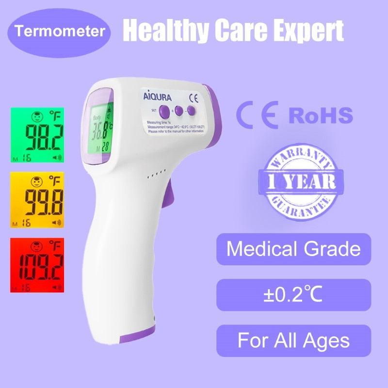 Aiqure Baby Digital Infrared Forehead Thermometer Fever Contactless Clinical Electronic Medical Temperature Meter Adult - MY WORLD