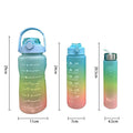 3pcs/Set Sports Large Capacity Water Bottle School Girl Children Kawaii Cute Drinking Cup for Male Female Jug Hiking Camping Cup - MY WORLD