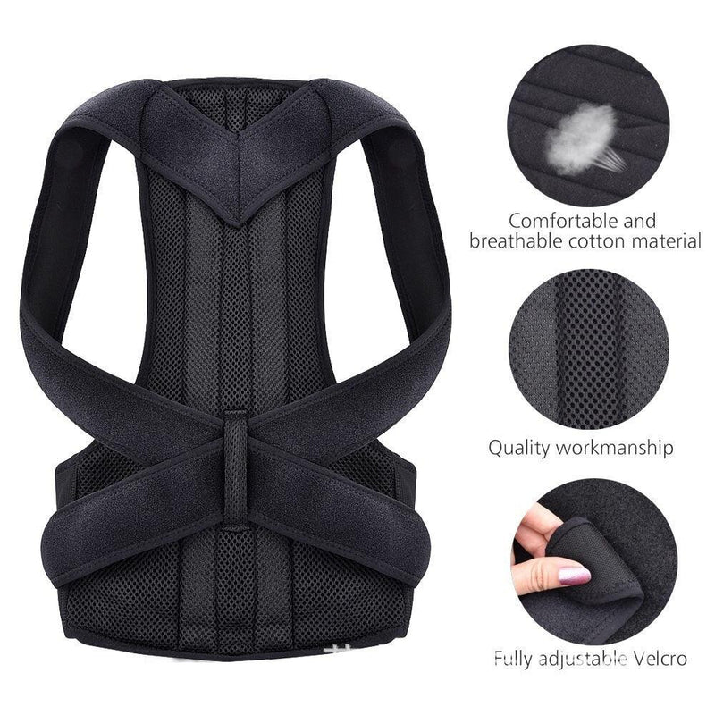 Adjustable Back Shoulder Posture Corrector Belt Clavicle Spine Support Reshape Your Body Upper and Lower Back Pain Relief 2023 - MY WORLD