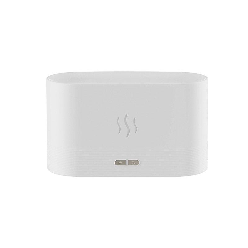 Umidificador de perfume, umidificador de ar ultrassônico com iluminação LED, máquina de fragrância de chama colorida de simulação, USB - MY WORLD